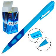 Pix 105 cu mecanism, 0.5 MM, din plastic, mina albastra si culoarea corpului albastru deschis, 14 CM